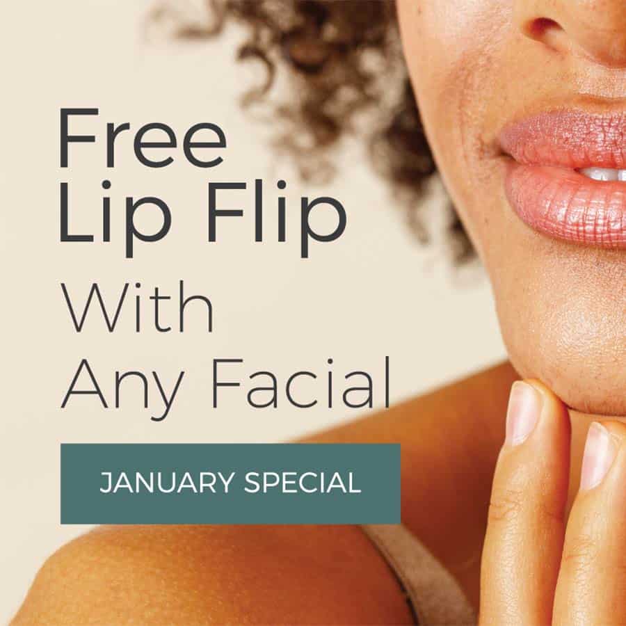 Free lip flip with any facial