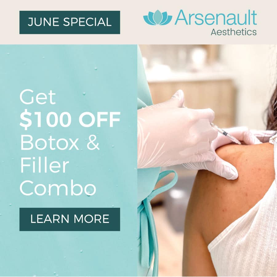 $100 off Botox and Filler Special June 2025 in Lakewood Ranch and Venice Florida