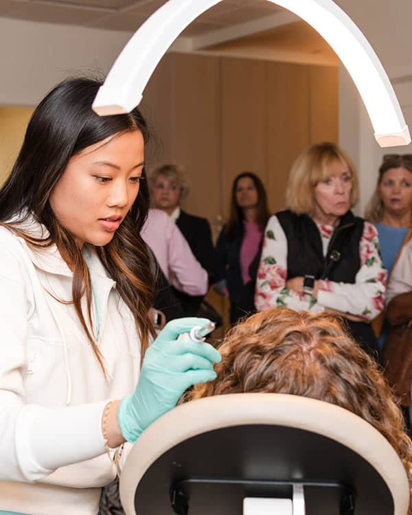 PRF Under Eye Demonstration at our Annual Event in Lakewood Ranch