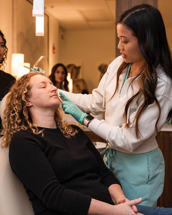 dermal filler injection demonstration