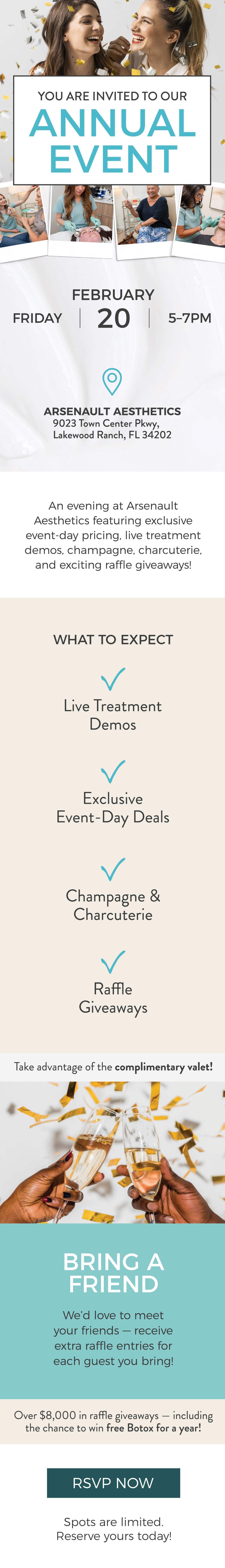 Arsenault Aesthetics 2026 Annual Event in Lakewood Ranch