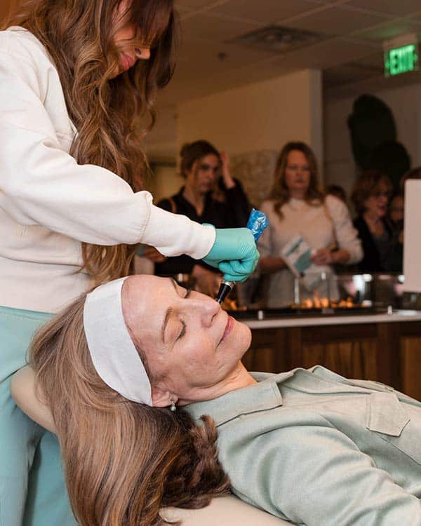 aesthetic demonstration at arsenault aesthetics annual event in lakewood ranch florida