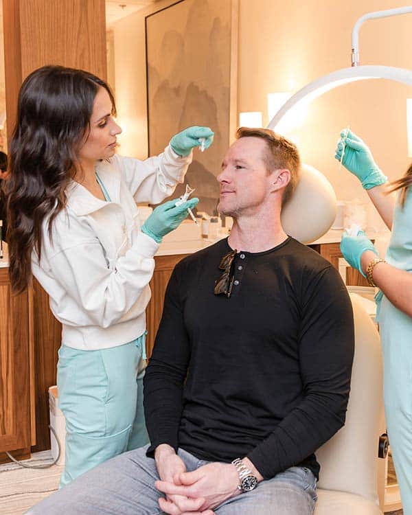 botox for men demonstration at Arsenault Aesthetics Annual Event in Lakewood Ranch