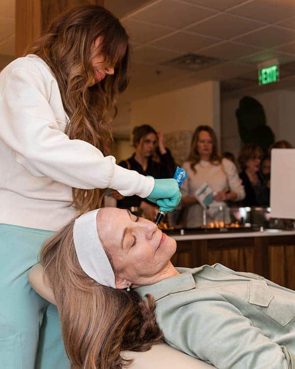 Microneedling demonstration in Lakewood Ranch Florida