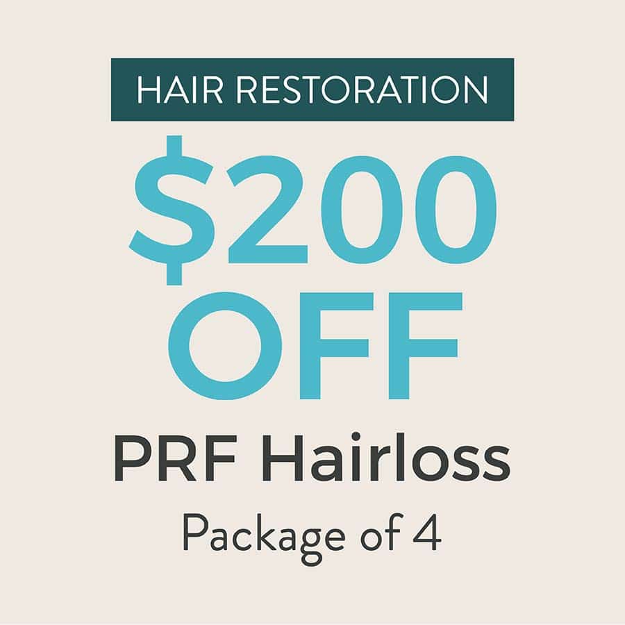 $200 off PRF for Hairloss June 2026 Special in Lakewood Ranch Florida