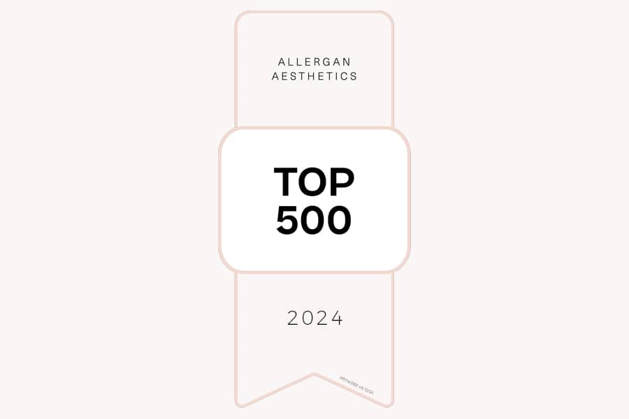 Allergan Aesthetics top 500 Practice in 2024