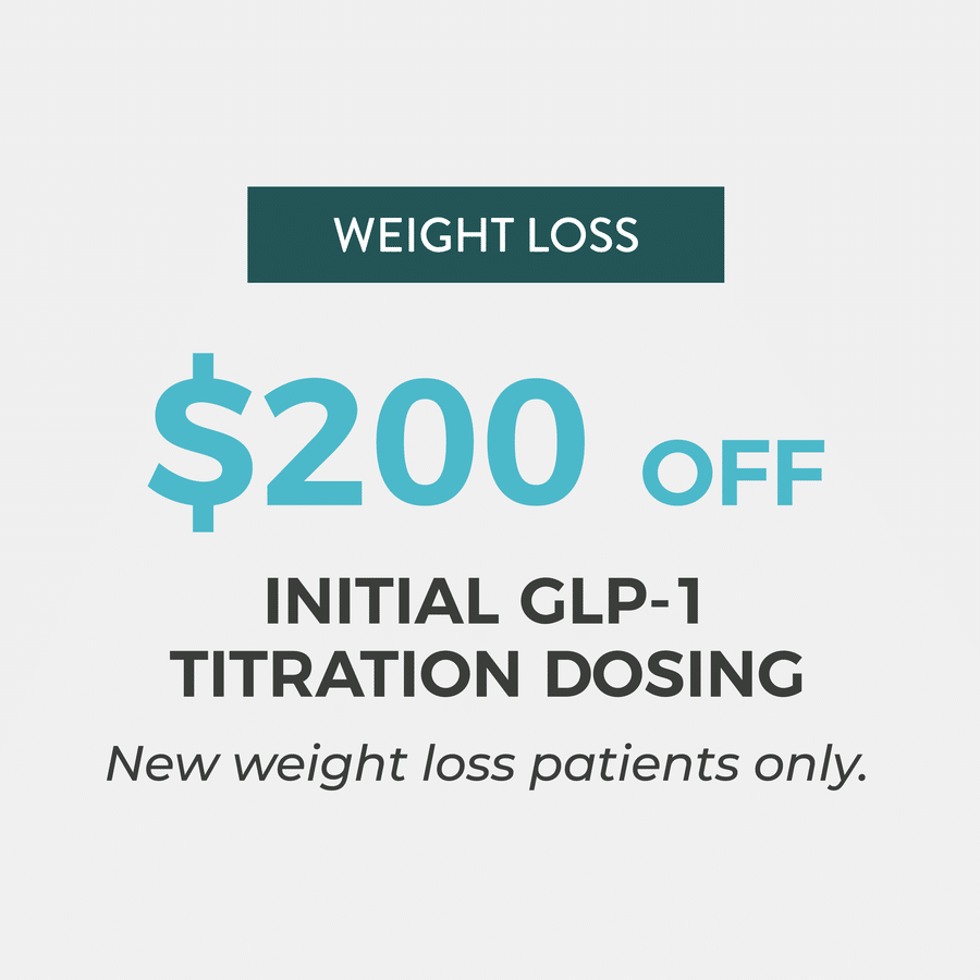 Weight loss October special: $200 off initial GLP-1 titration dosing for new patients in Lakewood Ranch and Bradenton, Florida